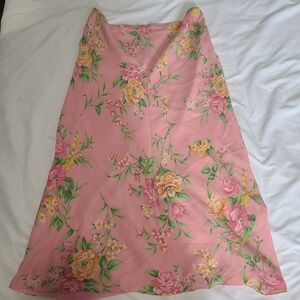 Jones New York Signature Pink Floral Skirt Size 14P